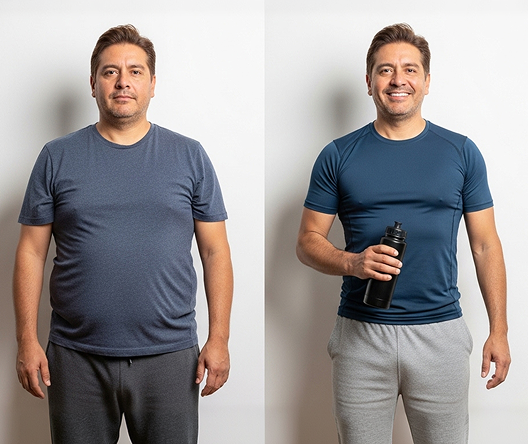 Resultado de una opinión honesta de Menletics: Steven W., 53 años, antes y después del plan de entrenamiento militar personalizado de Menletics Resultado de una opinión honesta de Menletics: Steven W., 53 años, antes y después del plan de entrenamiento militar personalizado de Menletics