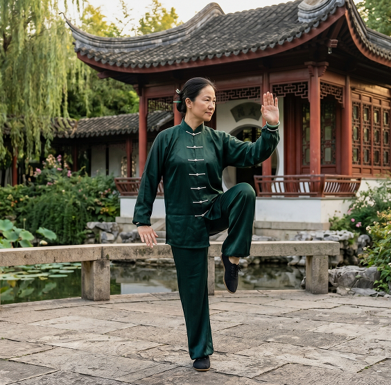 Personalized Taioga Tai Chi session practiced at home for real weight loss and calm energy